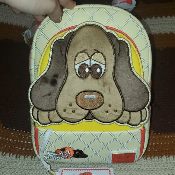 Disney Loungefly Cream and Brown Dog Print Backpack A Disney Dogs Loungefly Mini Backpack Is Here And It main image 4